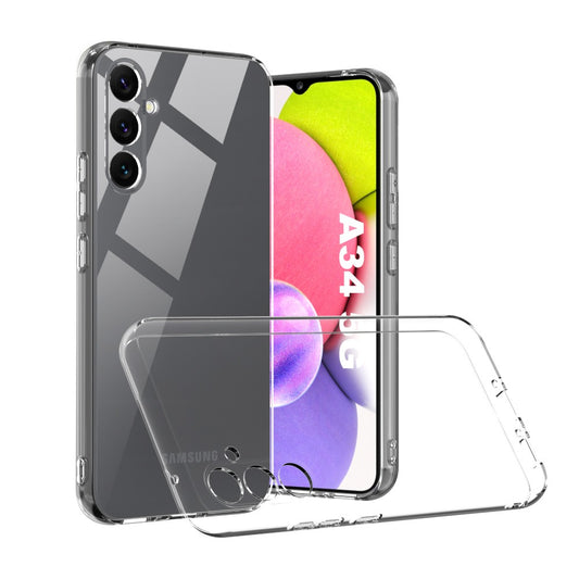 Silicone Transparente 2.0 TPU - Samsung Galaxy A34 5G (Proteção de Lente) - Default Title