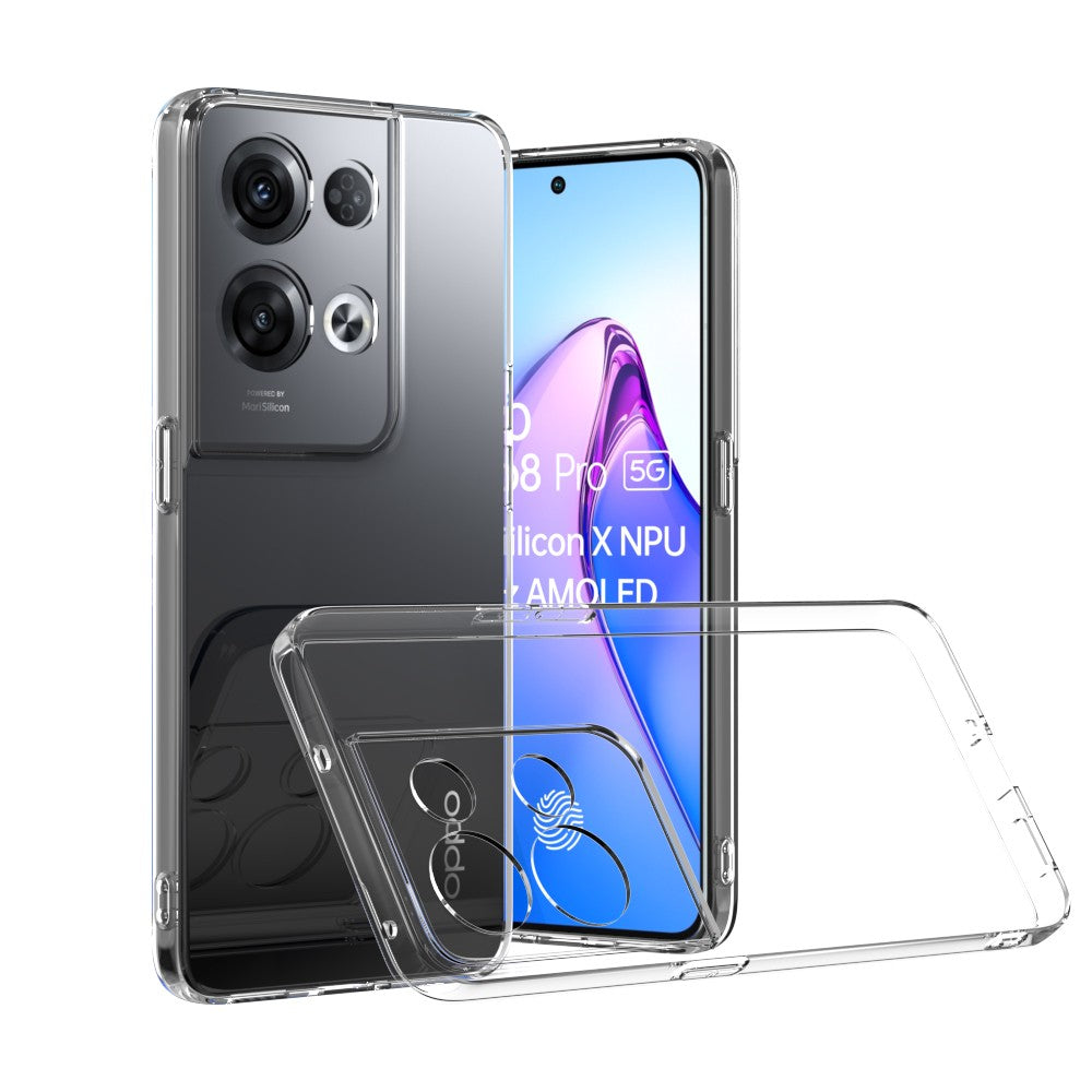 Silicone Transparente 2.0 TPU Oppo Reno 8 Pro 5G (Proteção de Lente)