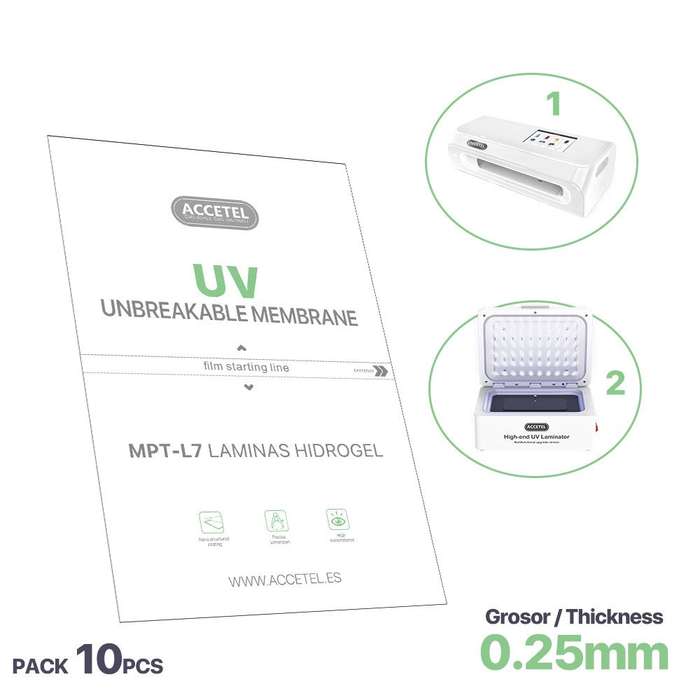 Folhas UV HD Extra Grossas (Pacote 25)