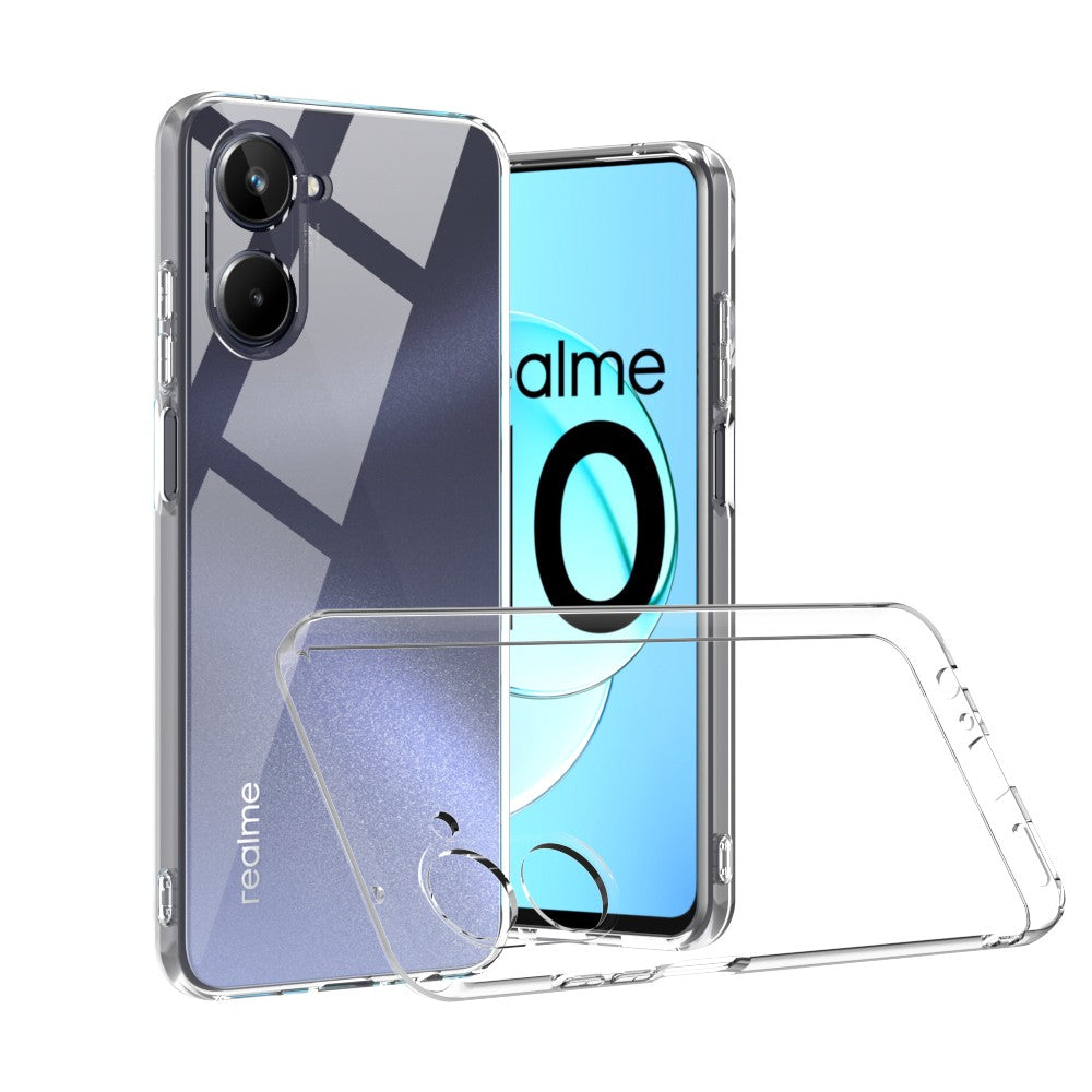 Silicone Transparente 2.0 TPU Realme 10 (Proteção de Lente)