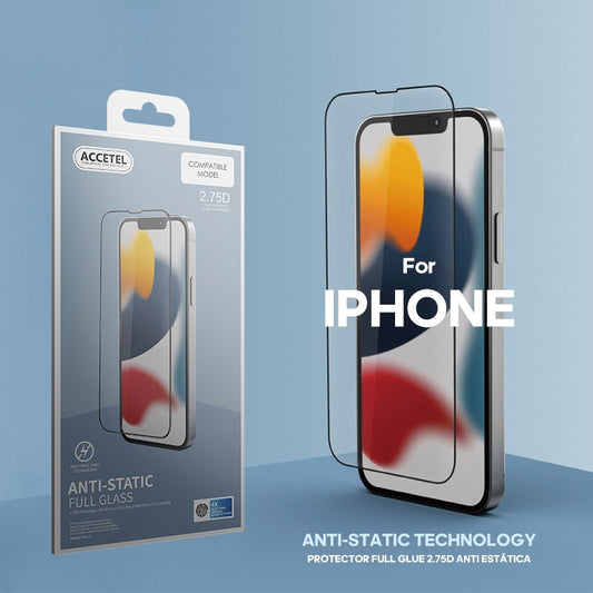Protetor Antiestático Full Glue 2.75D iPhone 15 Plus 6.7'' Preto