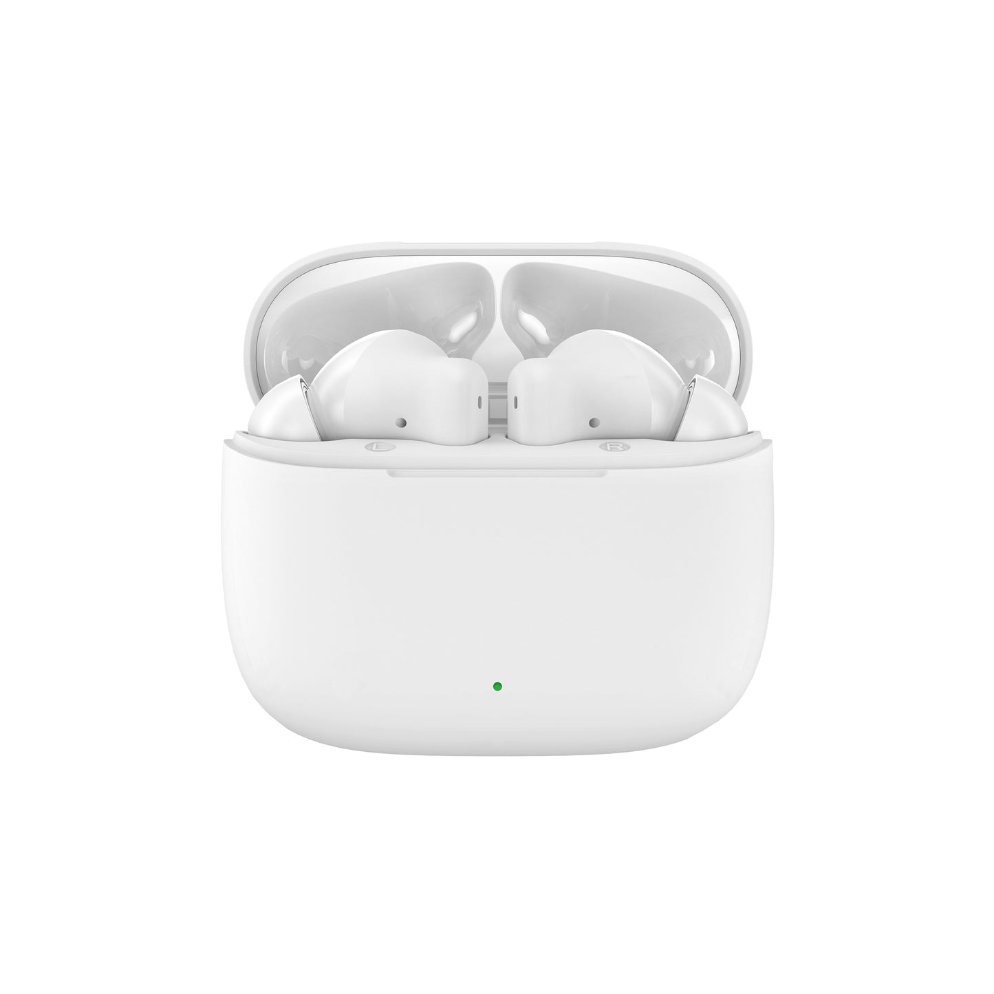 Auscultadores TWS Sem Fio Duplo Earpod Touch BTS 5.3 Branco