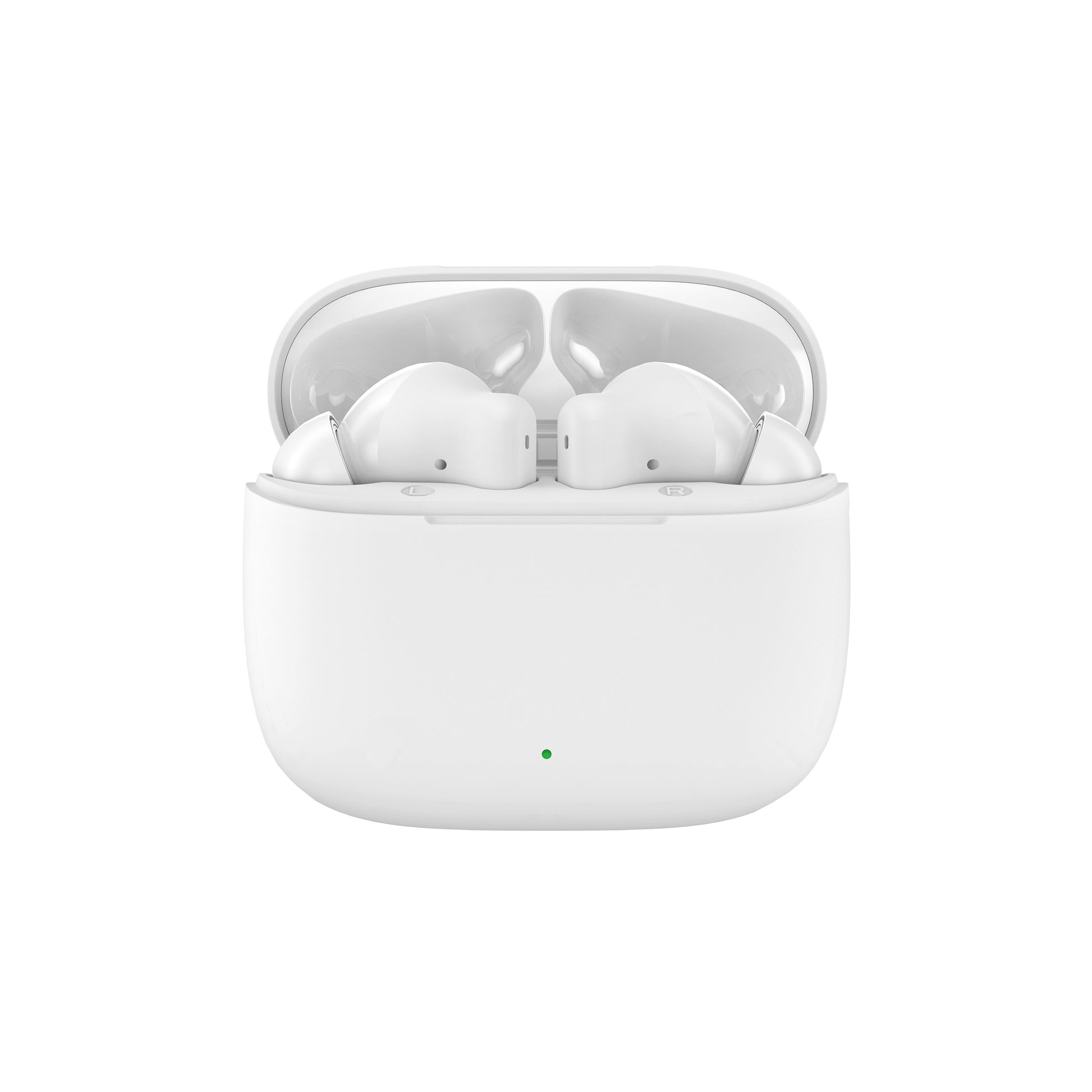 Auscultadores TWS Sem Fio Duplo Earpod Touch BTS 5.3 Branco