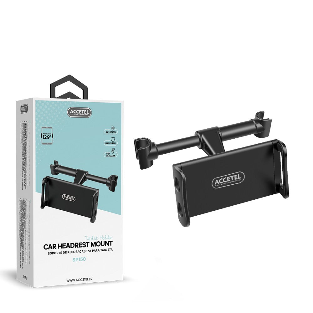 Suporte para Encosto de Cabeça Tablet e Celular Max. 12.9" - Preto