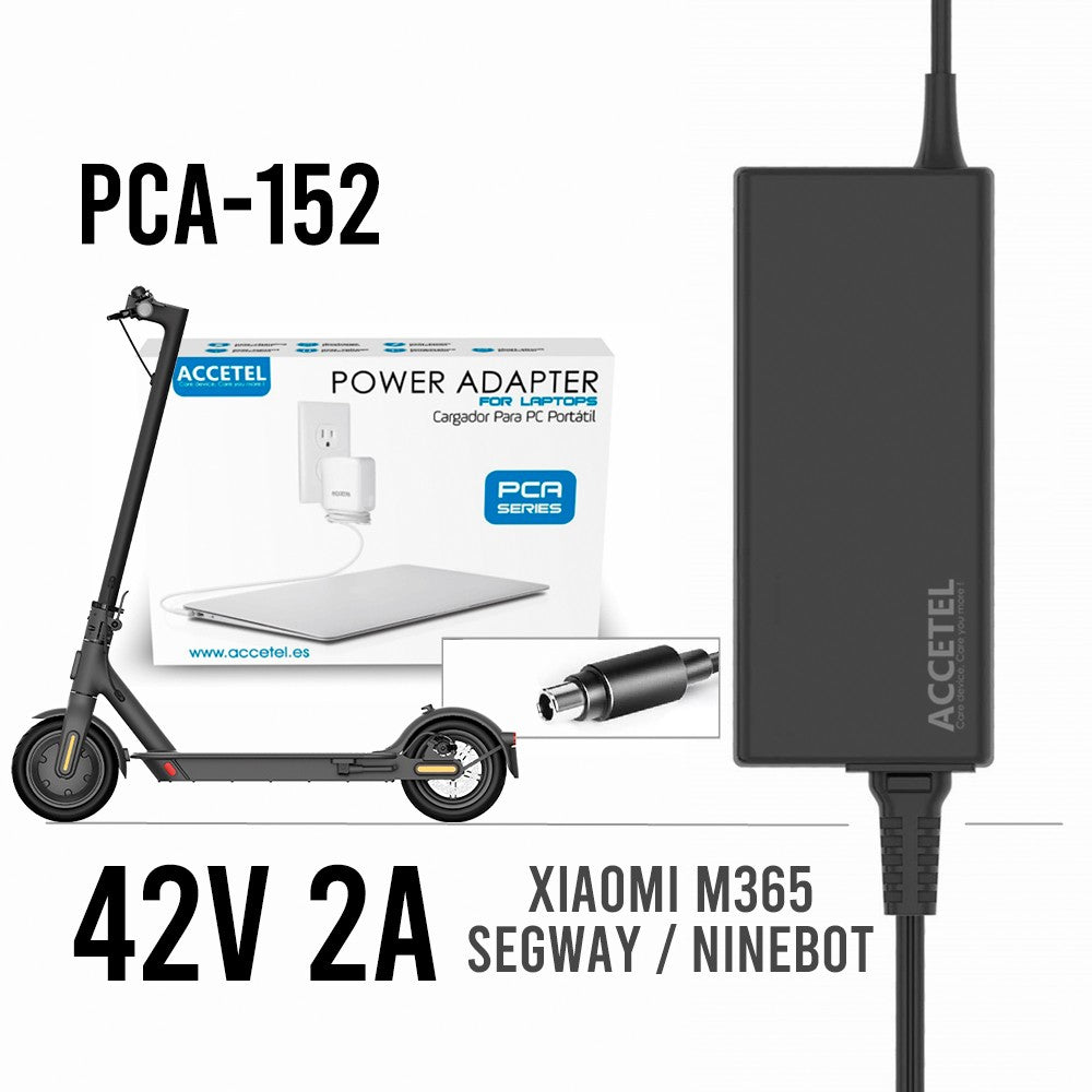 Carregador de Scooter Elétrico Xioami 42V 2A 8mm