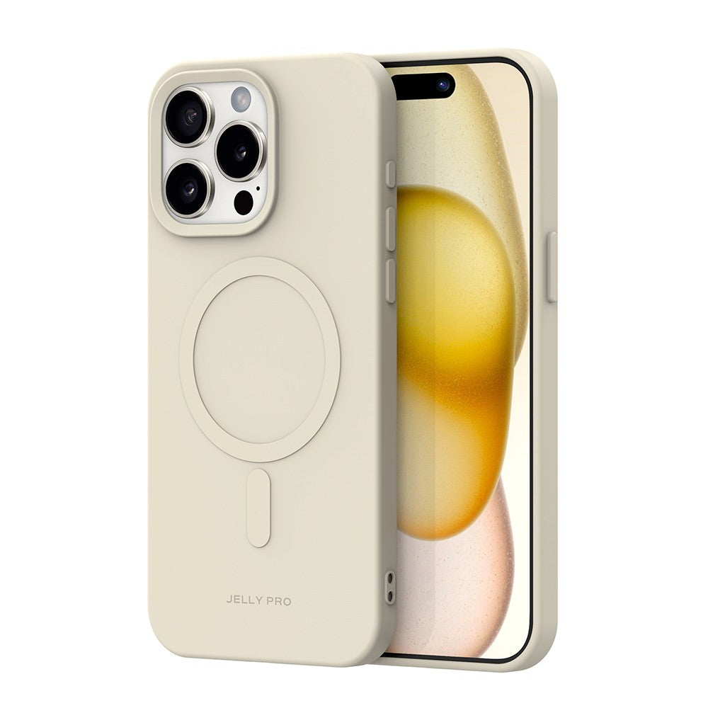 Capa Jelly Pro com Magsafe - iPhone 15 Pro Max 6.7" - Creme