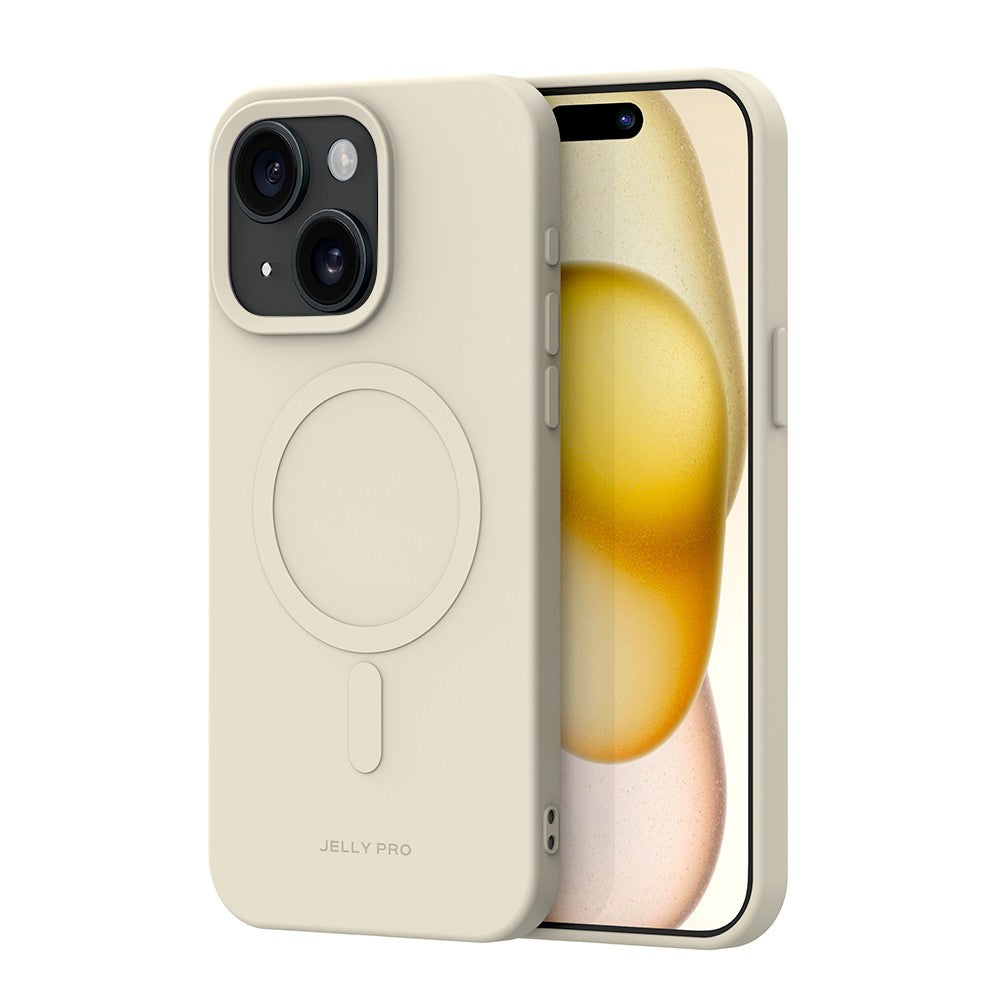 Capa Jelly Pro com Magsafe - iPhone 15 Plus 6.7" - Creme