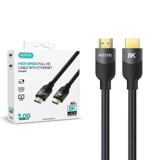 HDMI - HDMI 2.1 8K/60Hz Alumínio Cinzento/Preto - (3M)