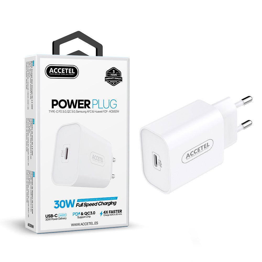 Carregador de Parede Carregamento Rápido USB-C PD 30W