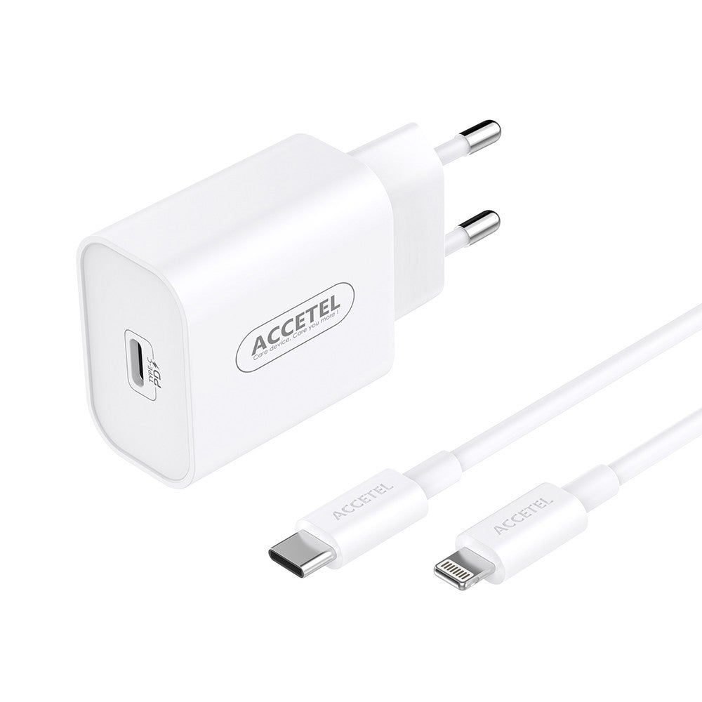 Carregador de Parede Carregamento Rápido PD 30W - Cabo USB-C para Lightning 1M - Default Title