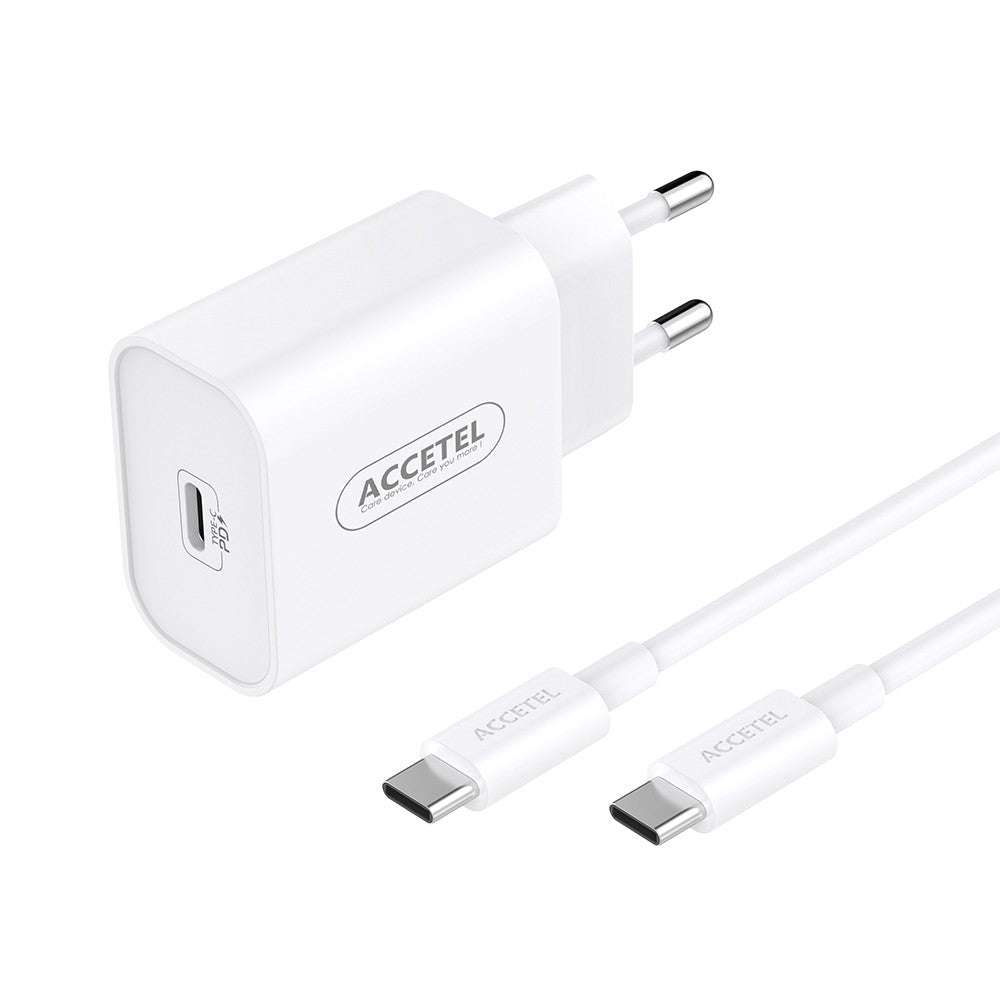 Carregador de Parede Carregamento Rápido PD 30W - Cabo USB-C para USB-C 1M - Default Title