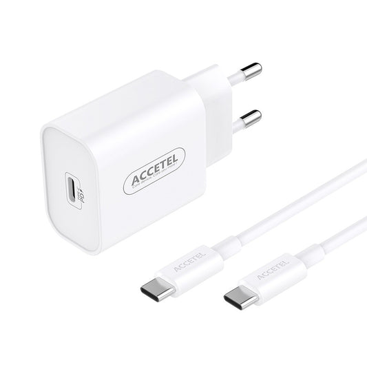 Carregador de Parede Carregamento Rápido PD 30W - Cabo USB-C para USB-C 1M - Default Title