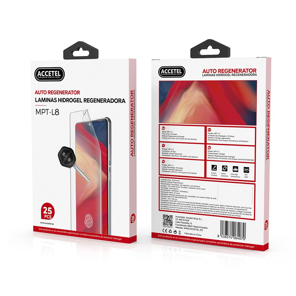 MPT-L8 Folhas de Hidrogel - Auto-Regeneração Ver 2.0 (Pacote com 25 unidades) - Default Title