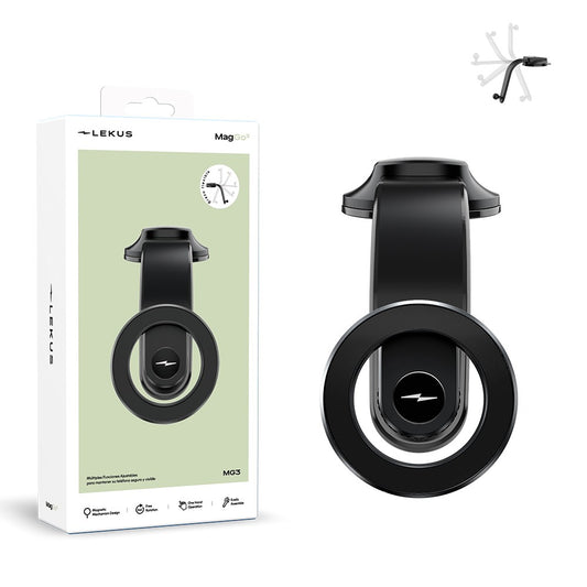 MagGo3 Suporte Magnético Braço Flexível 360º com Fixação por Ventosa - Default Title