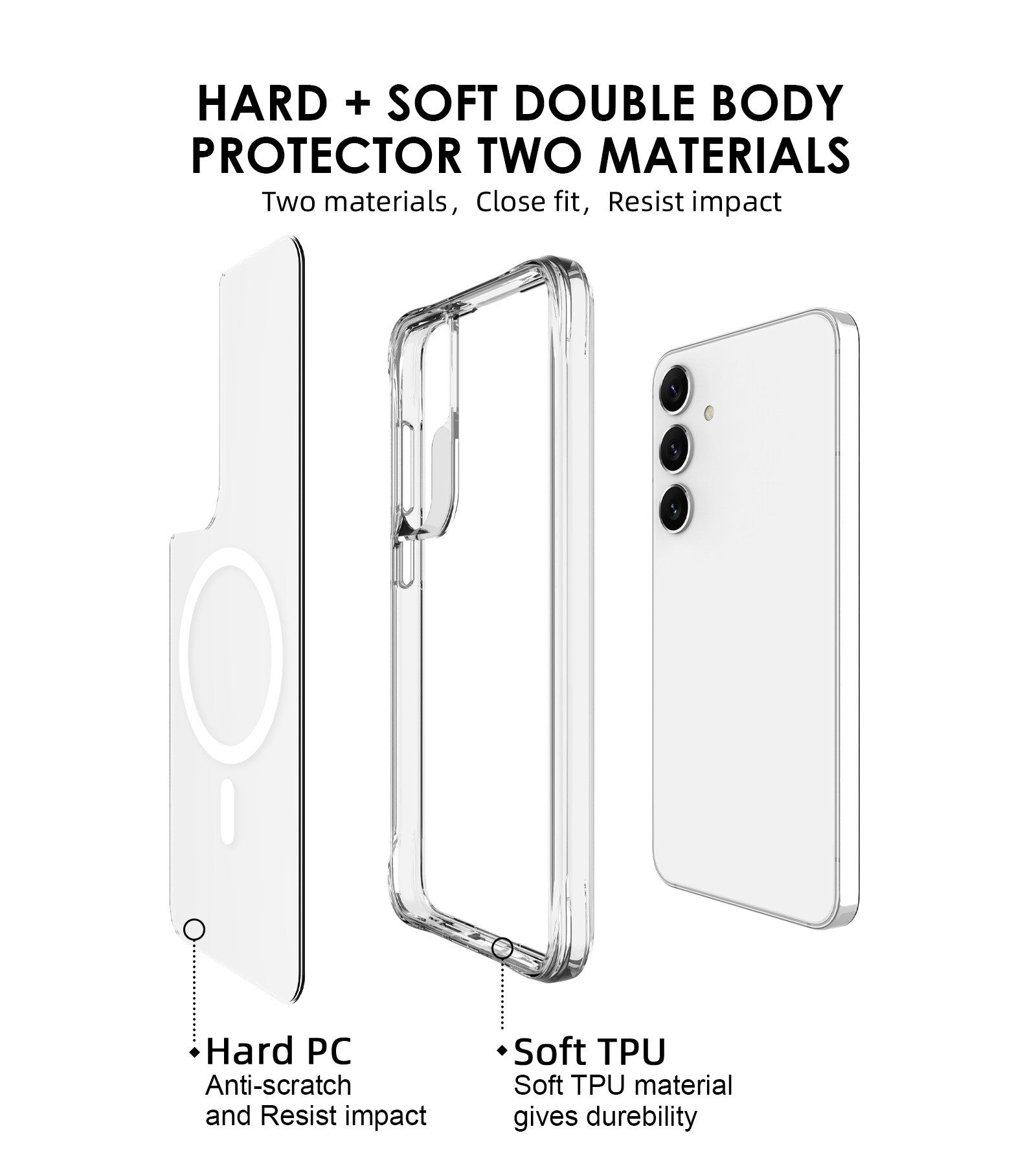 Capa Anti-Choque Reforçada - Samsung Galaxy S24 5G (Magsafe)