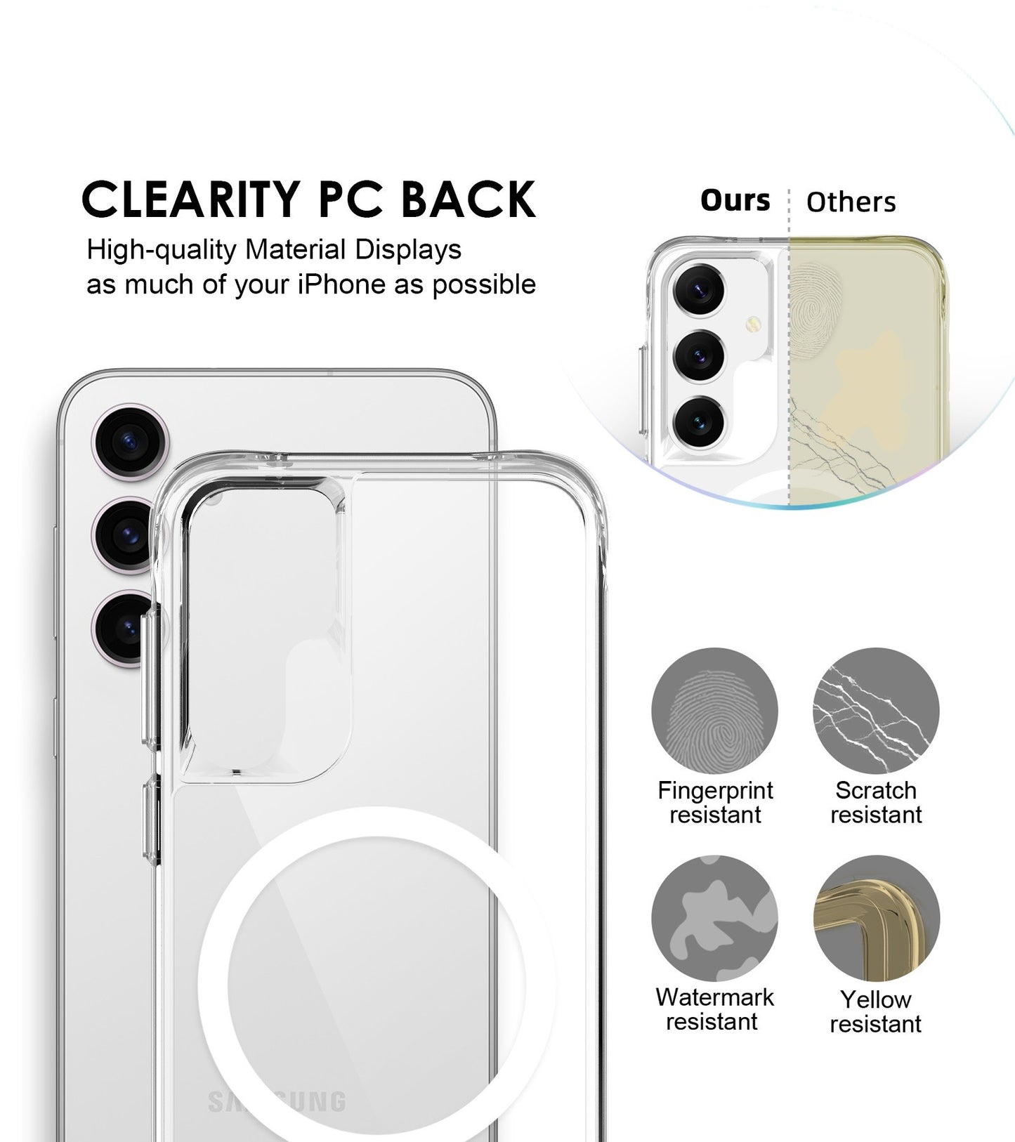 Capa Anti-Choque Reforçada - Samsung Galaxy S24 5G (Magsafe)