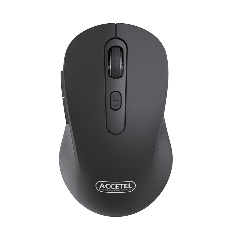Mouse Sem Fio 2.4GHZ 800/1200/1600 DPI 6 Botões - Preto