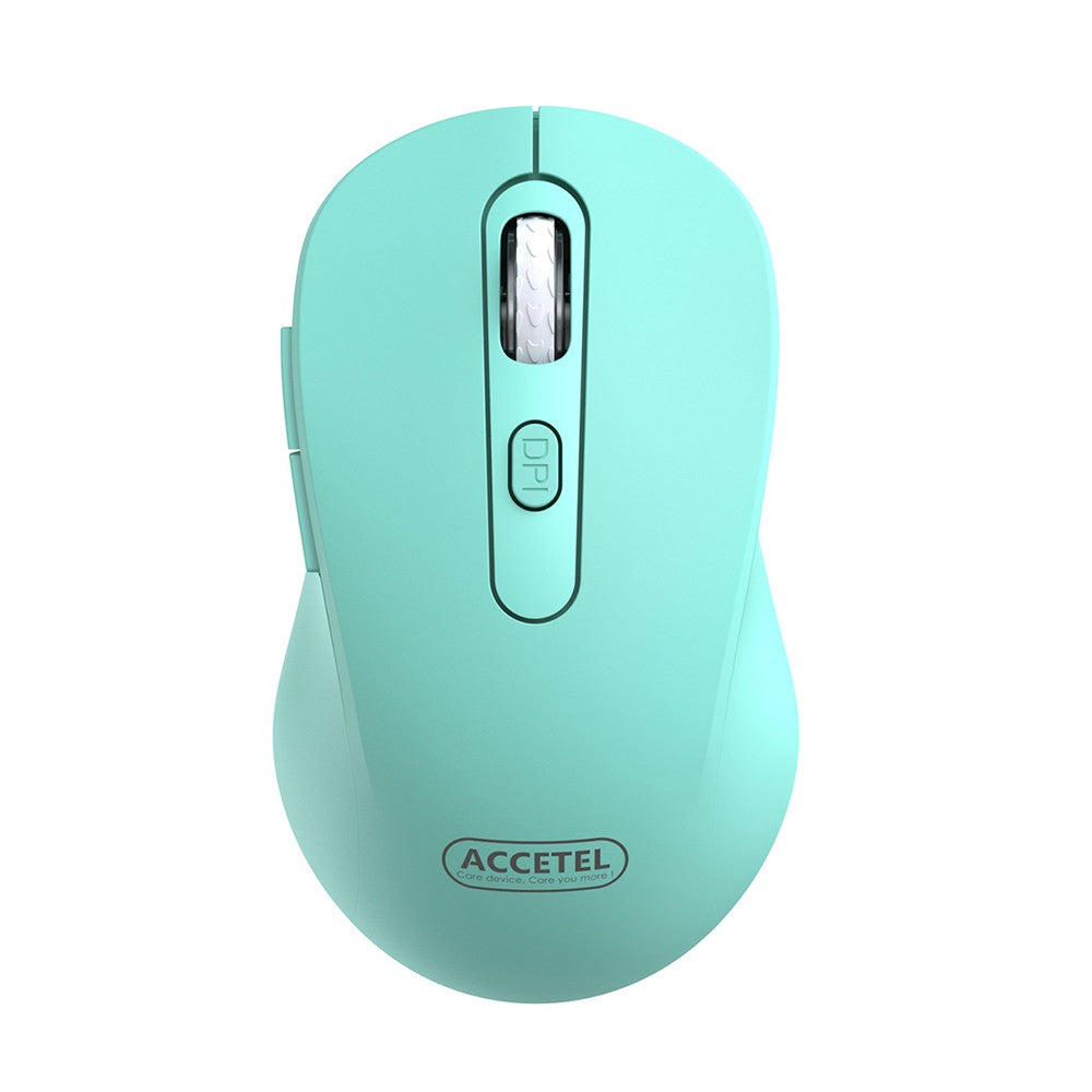 Mouse Sem Fio 2.4GHZ 800/1200/1600 DPI 6 Botões - Turquesa