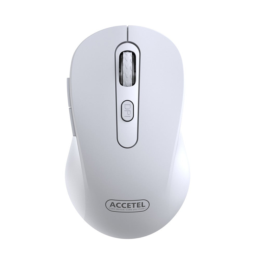Mouse Sem Fio 2.4GHZ 800/1200/1600 DPI 6 Botões - Branco