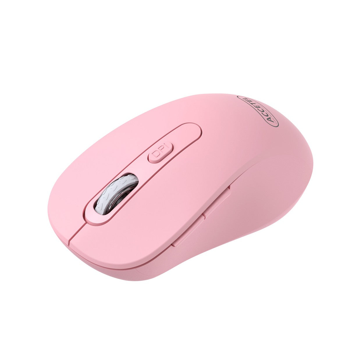 Mouse Sem Fio 2.4GHZ 800/1200/1600 DPI 6 Botões - Rosa