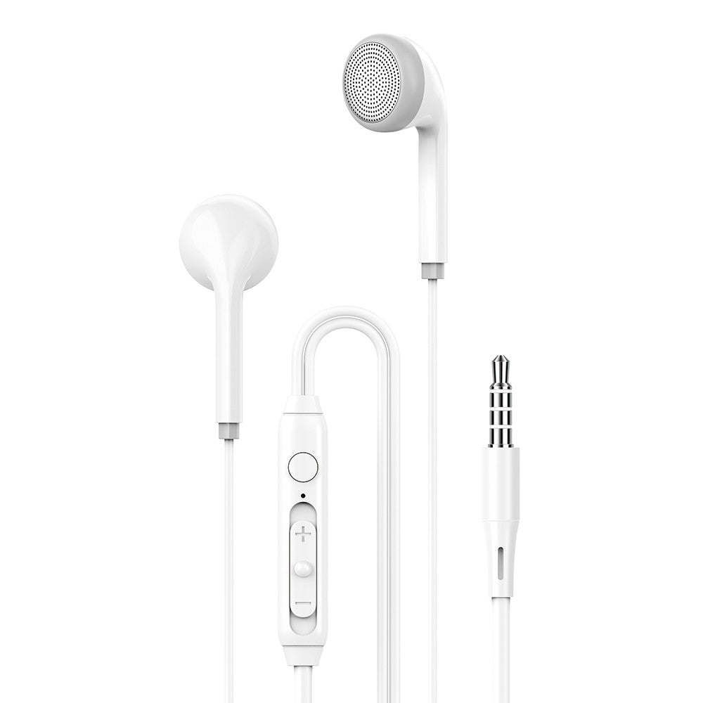 Auscultadores Estéreo 3.5mm com Microfone Multifuncional 1.2M