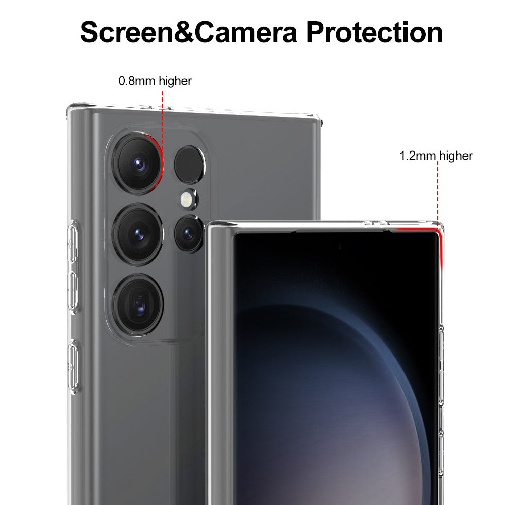Silicone Transparente 2.0 TPU - Samsung Galaxy S24 Ultra (Proteção de Lente)