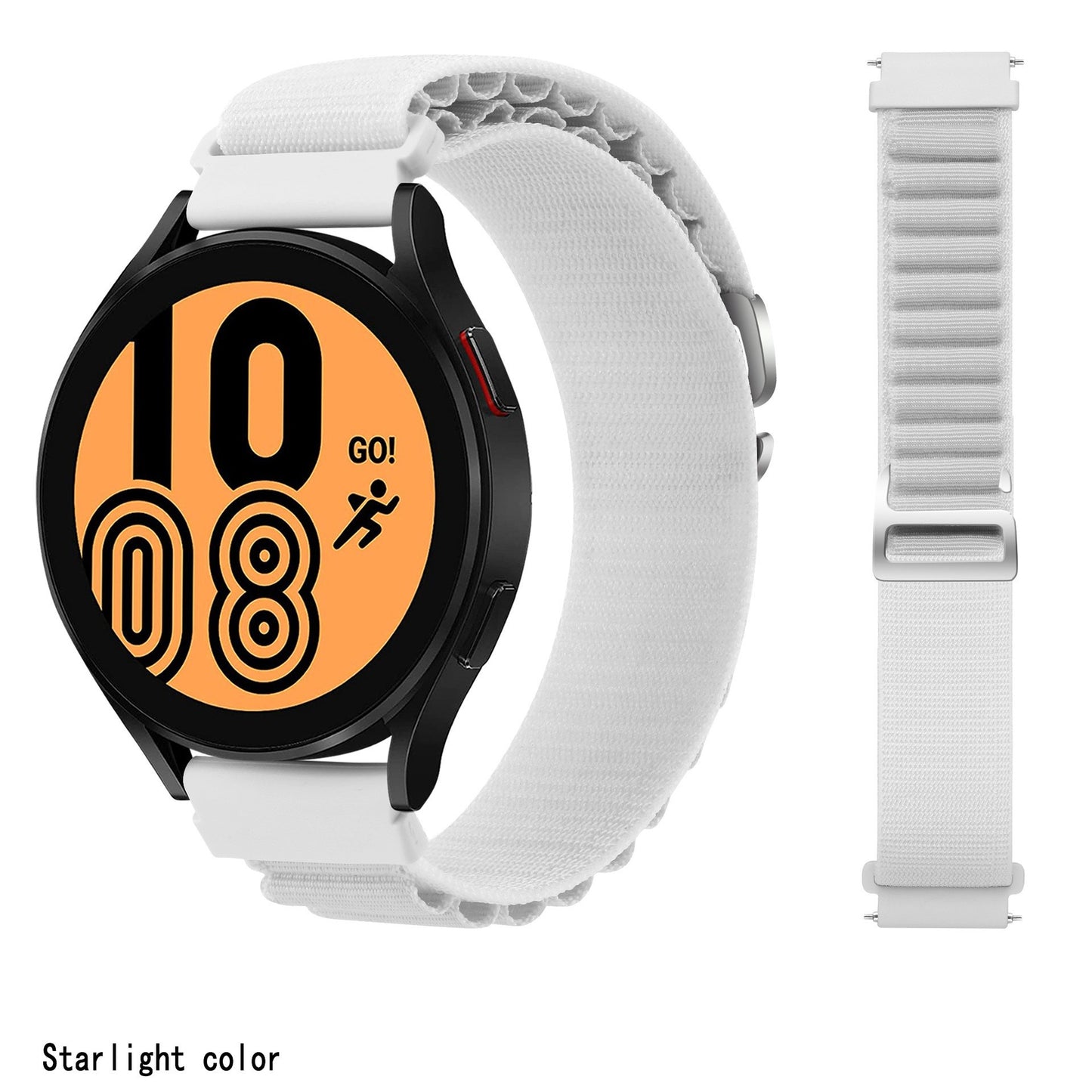 Correia Desportiva Alpina para Universal 22mm - Branco