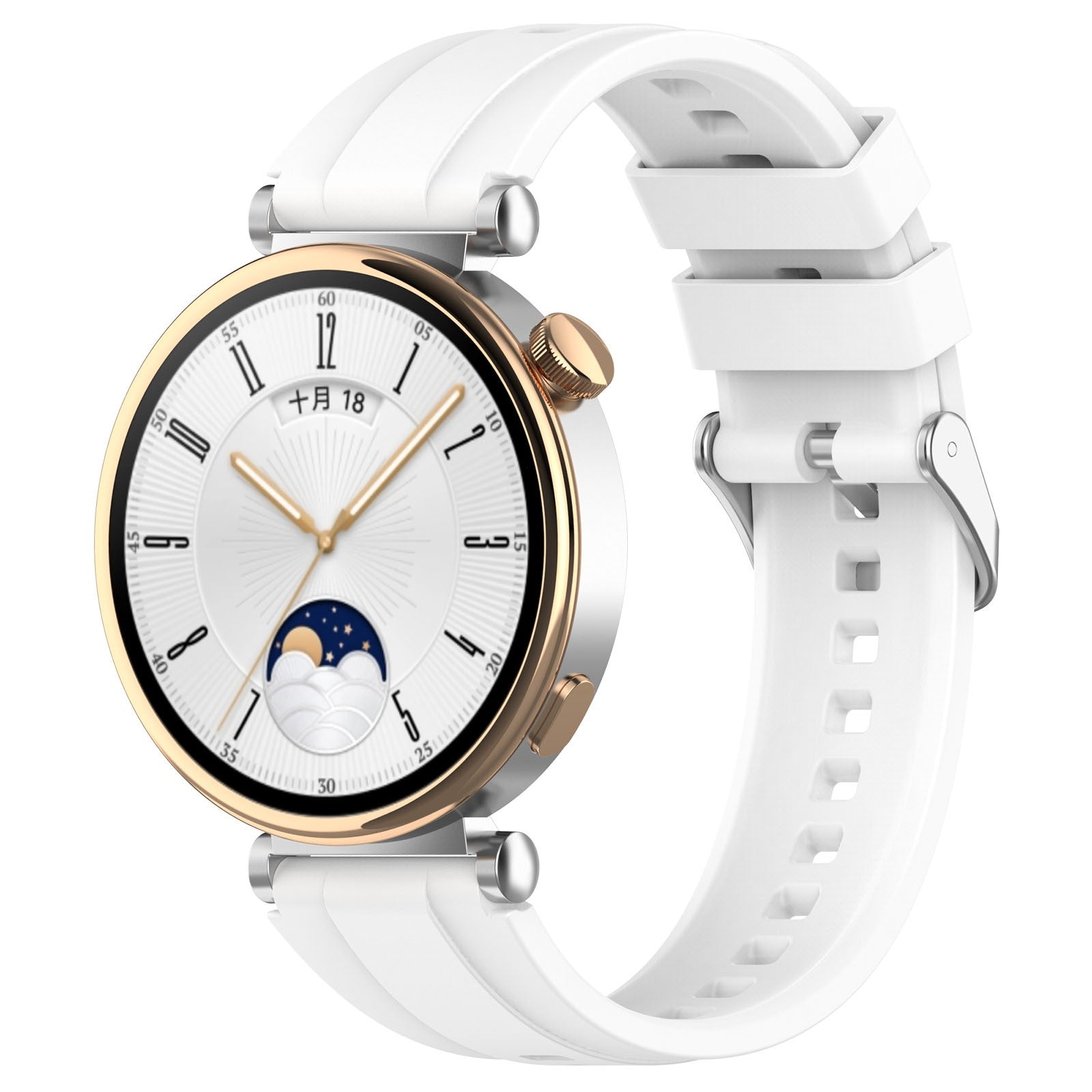 Correia de Silicone Huawei Watch GT 4 41MM - Branco