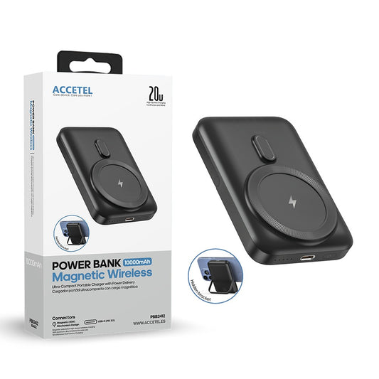 Magsafe Bateria Externa Sem Fio de Carregamento Rápido 10000mAh 20W PD 3.0 - Preto - Default Title