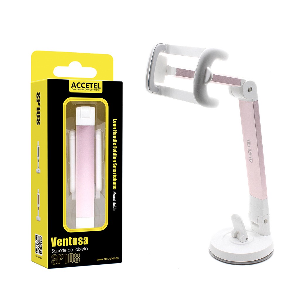 Suporte Universal de Mesa com Ventosa - Rosa