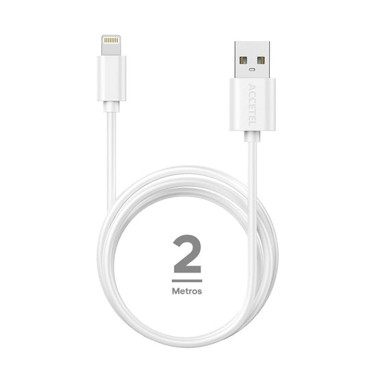 Cabo de Dados 2.1A - Lightning (2M) Branco - Default Title