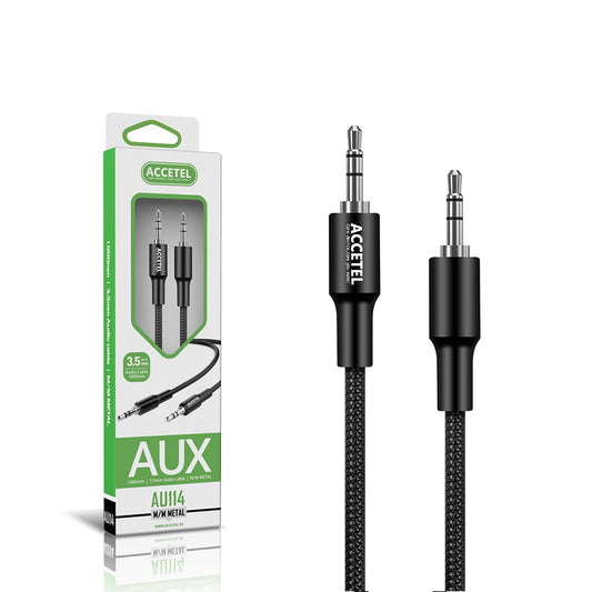 Cabo de Áudio com Conector 3.5mm M/M - Preto