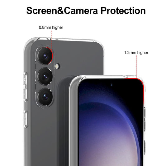 Silicone Transparente 2.0 TPU - Samsung Galaxy S23 FE (Proteção de Lente)