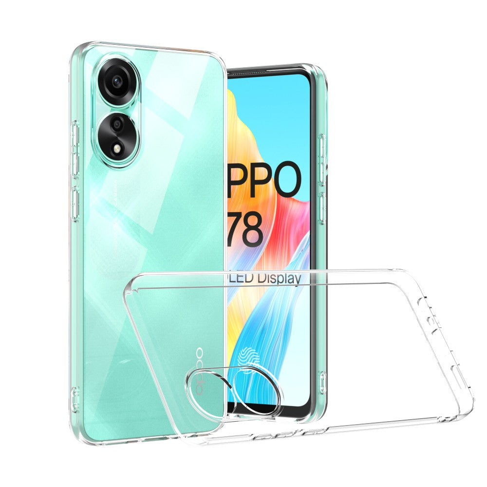 Silicone Transparente 2.0 TPU - Oppo A78 4G (Proteção de Lente) - Default Title