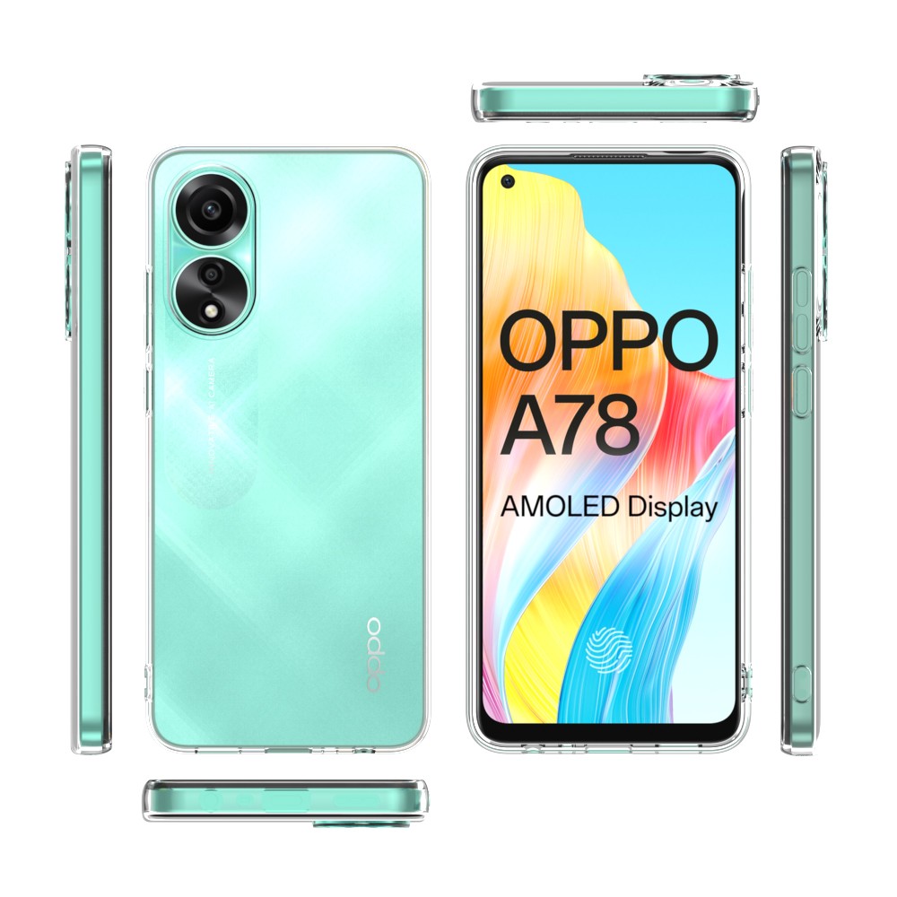 Silicone Transparente 2.0 TPU - Oppo A78 4G (Proteção de Lente)
