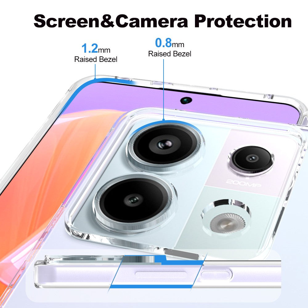 Silicone Transparente 2.0 TPU - Xiaomi Redmi Note 13 Pro 5G (Proteção de Lente)