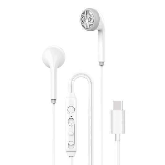 Auscultadores Tipo-C Estéreo 3.5mm Com Microfone Multifuncional - Default Title