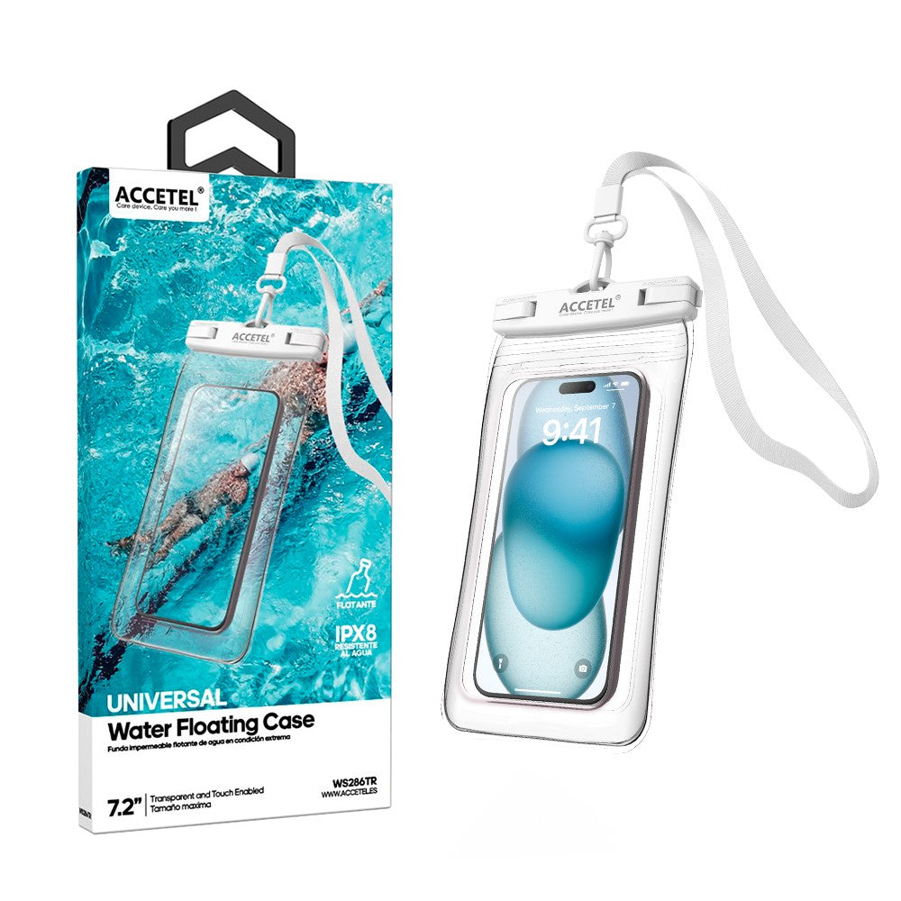 Bolsa Flutuante Impermeável 7,2" - Transparente
