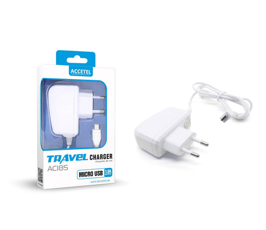 Carregador de Parede 1.0A - Cabo Micro USB Branco - Default Title