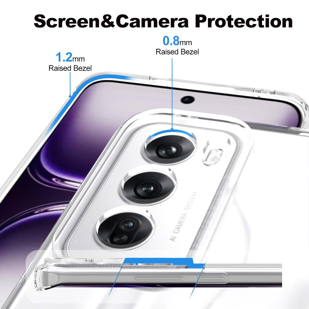 Silicone Transparente 2.0 TPU - Oppo Reno12 5G (Proteção de Lente)