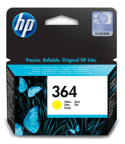 Cartucho de tinta original HP 364 Amarelo