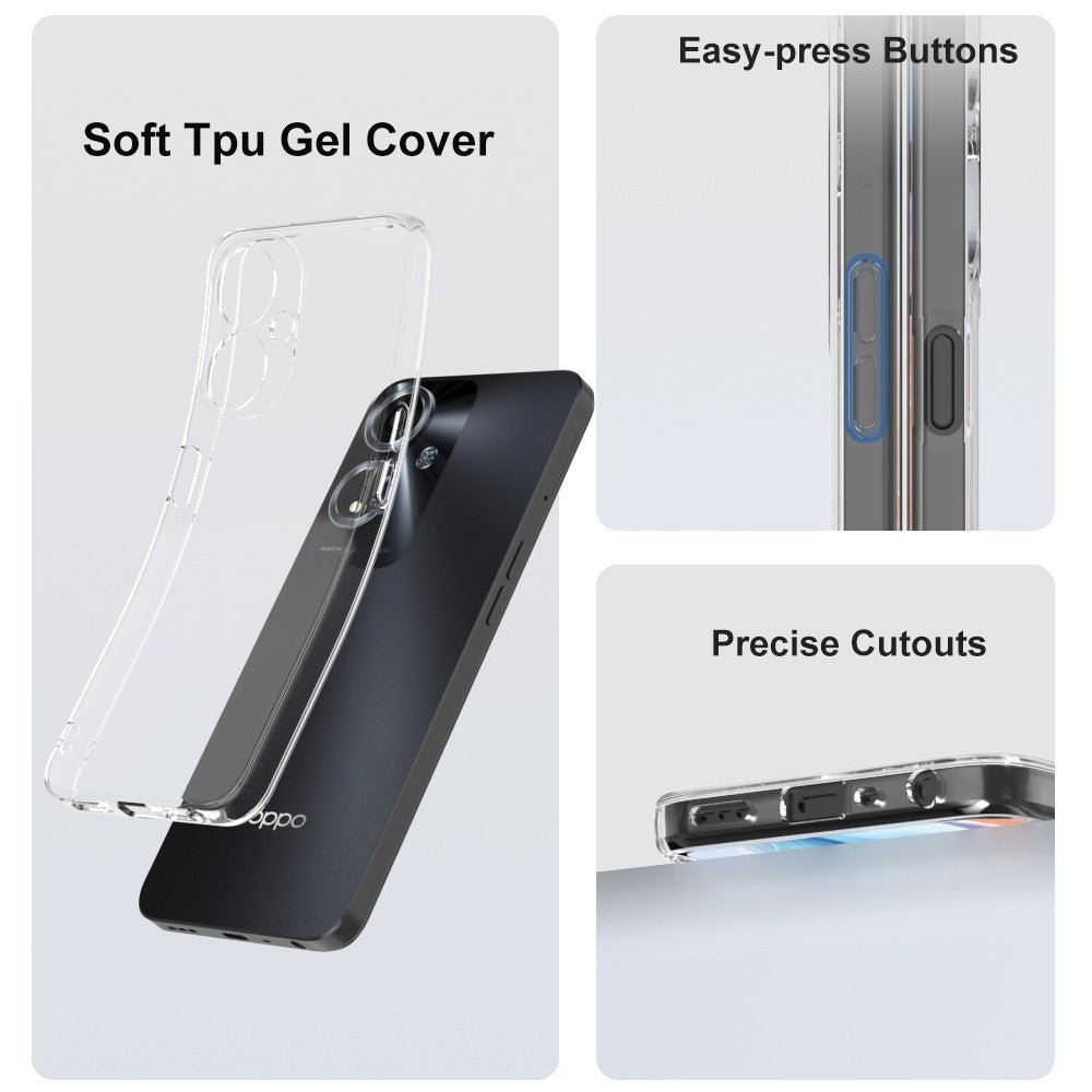 Silicone Transparente 2.0 TPU - Oppo A59 (Proteção de Lente)