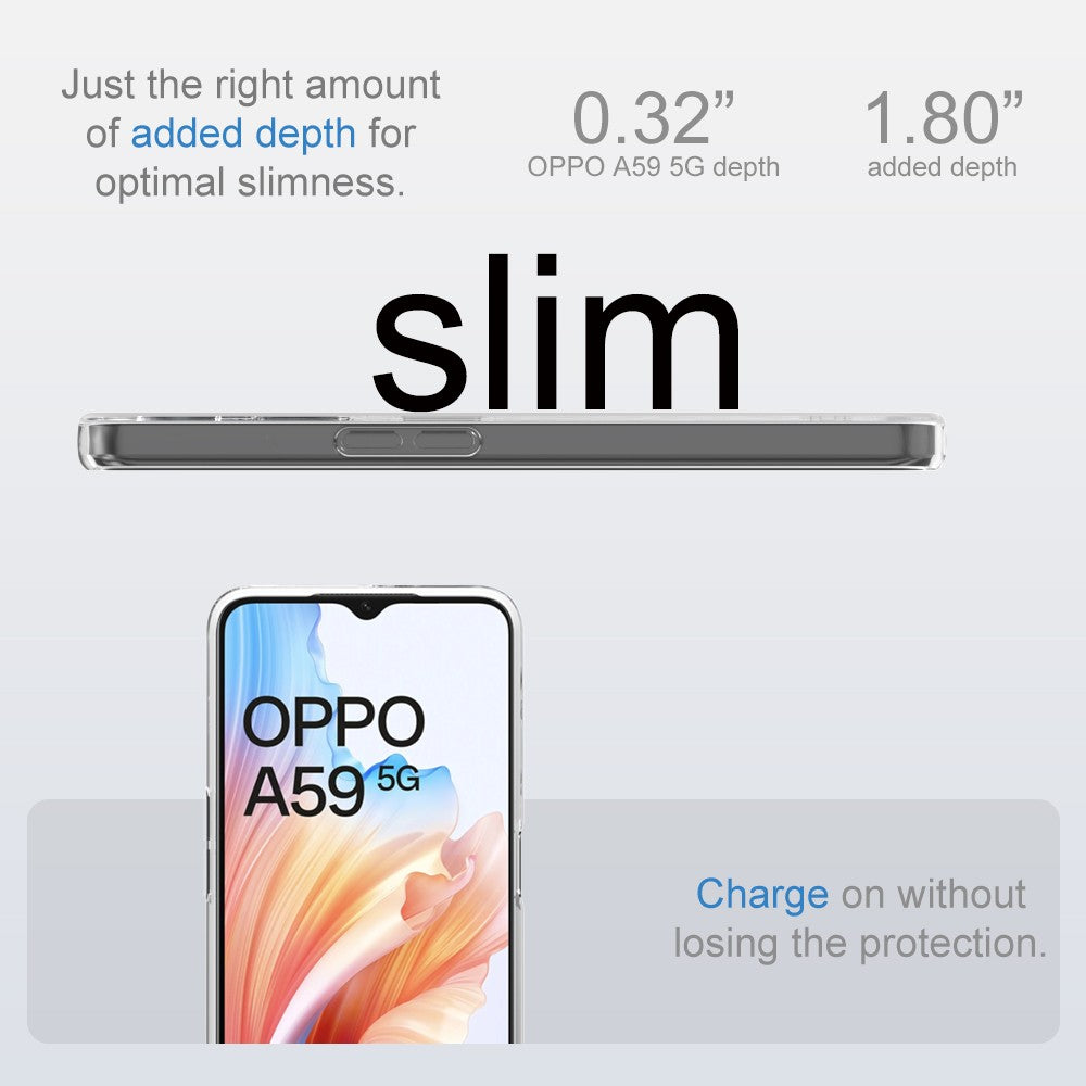 Silicone Transparente 2.0 TPU - Oppo A59 (Proteção de Lente)