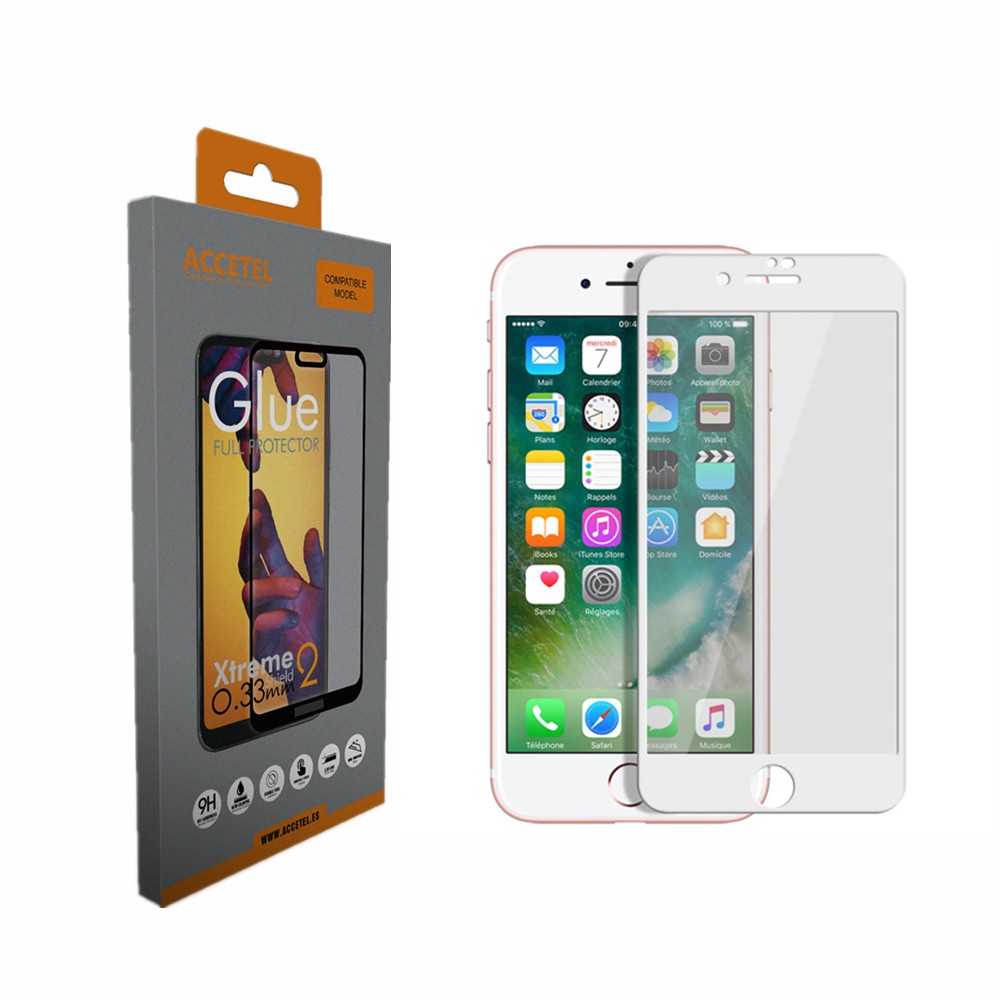 Película de Vidro 6D Full Glue iPhone 6G/6S Branco