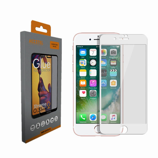 Película de Vidro 6D Full Glue iPhone 7Plus/8Plus Branco