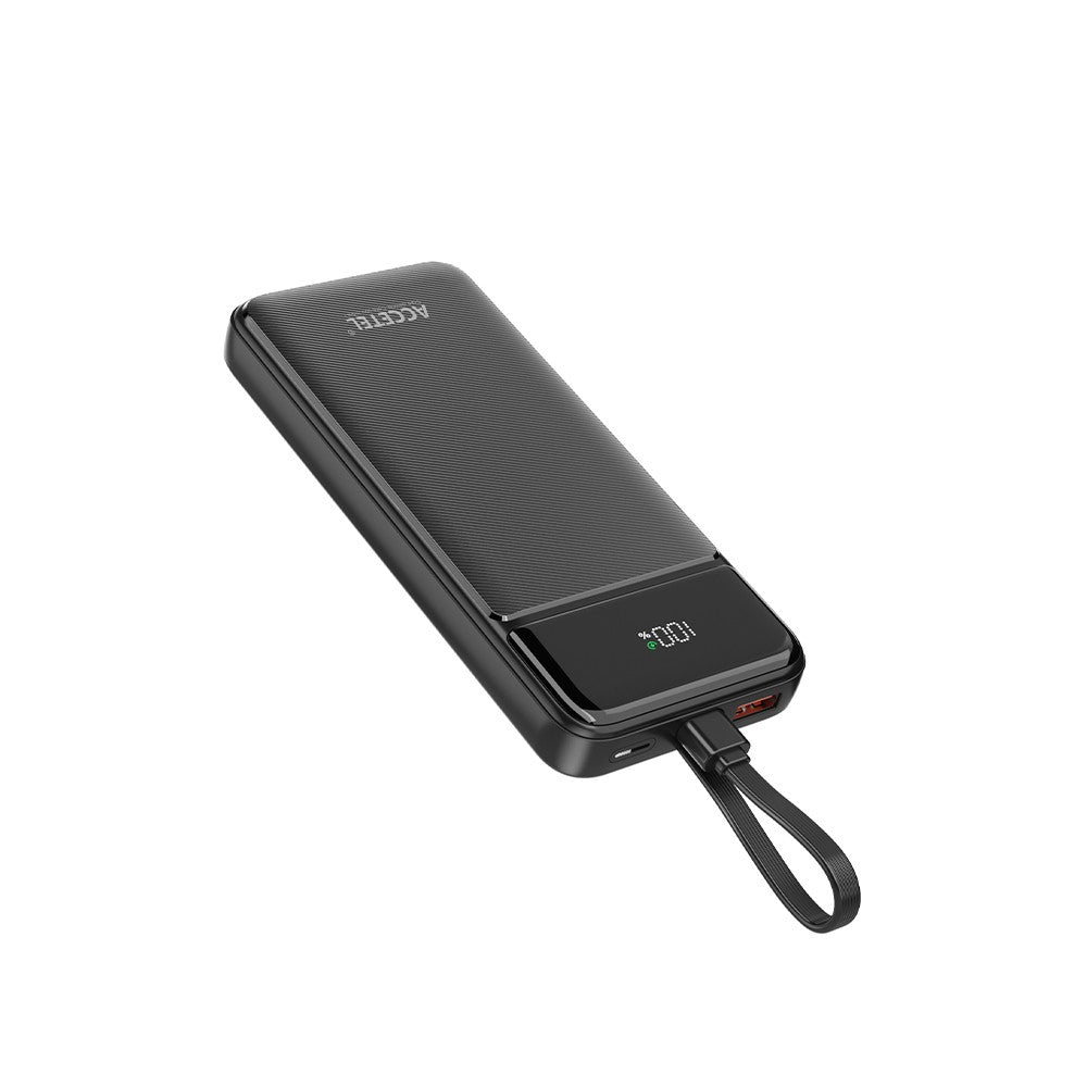 Bateria Externa de Carregamento Rápido 10000mAh 22.5W PD+QC3.0 - Preto - Default Title