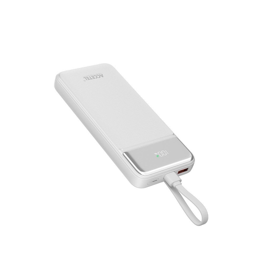 Bateria Externa de Carregamento Rápido 10000mAh 22.5W PD+QC3.0 - Branca - Default Title