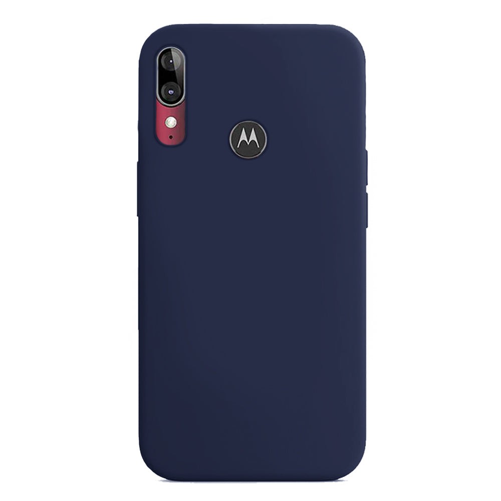 Capa Jelly Pro - Moto E6 Plus (Proteção de Lente) - Azul Marinho