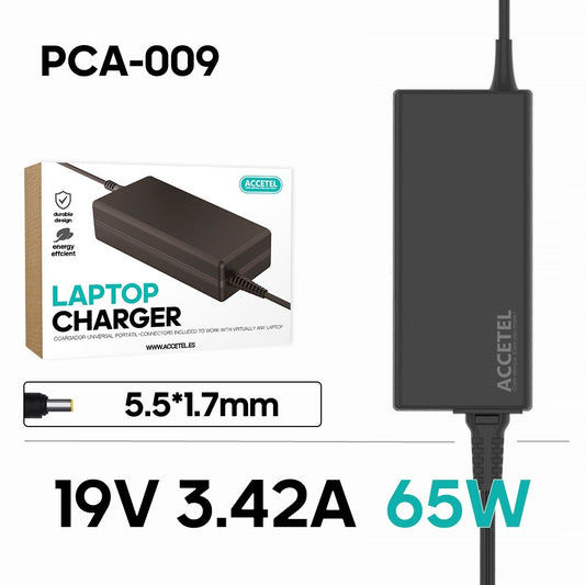 PCA-009 Carregador Portátil Acer 19V 3.42A 5.5*1.7mm 65W - Default Title