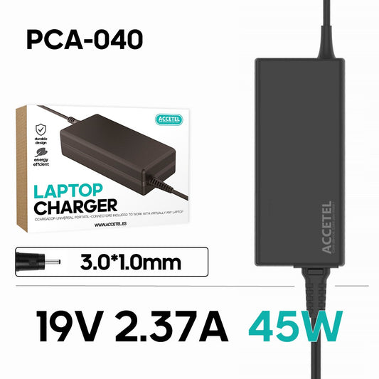 Carregador Portátil Samsung 19V 2.37A 3.0*1.0mm 45W
